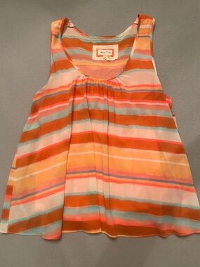 Meadow Rue (Anthropologie) Scalloped Open-Back Tank